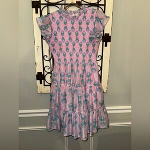 J.Marie Ruched flutter sleeve dress